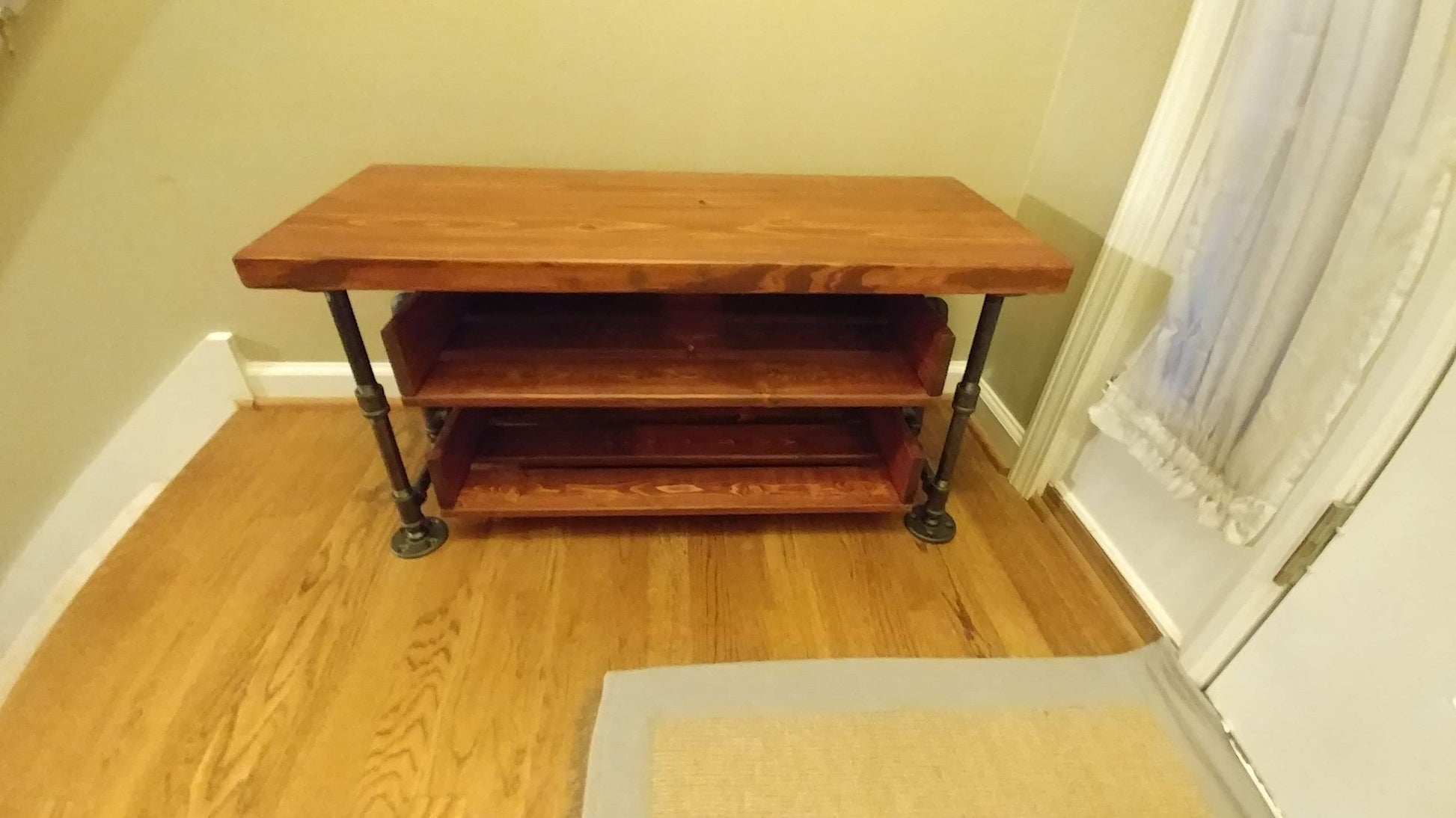 Handmade Bench Shoe Stand Combination