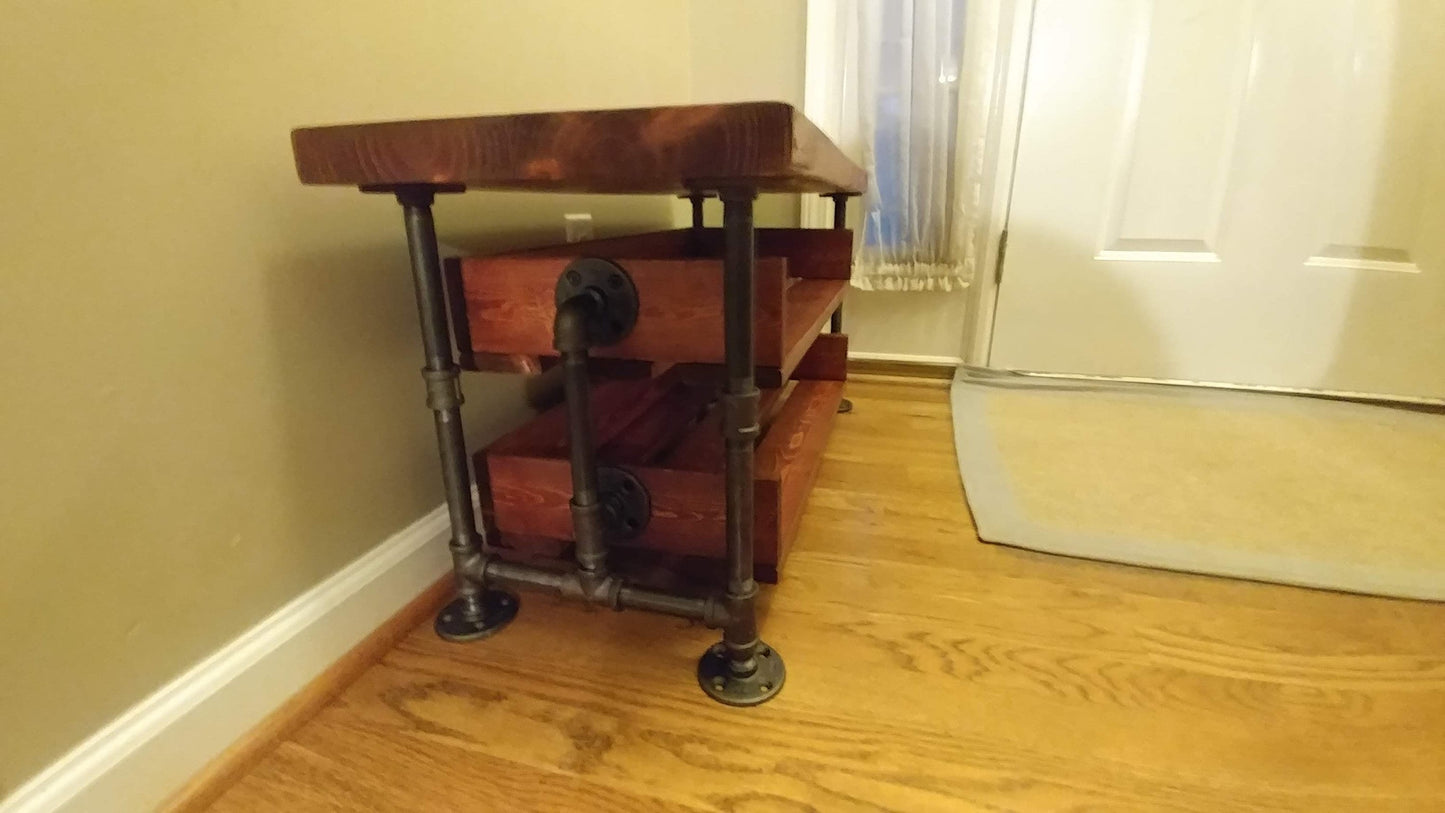Handmade Bench Shoe Stand Combination