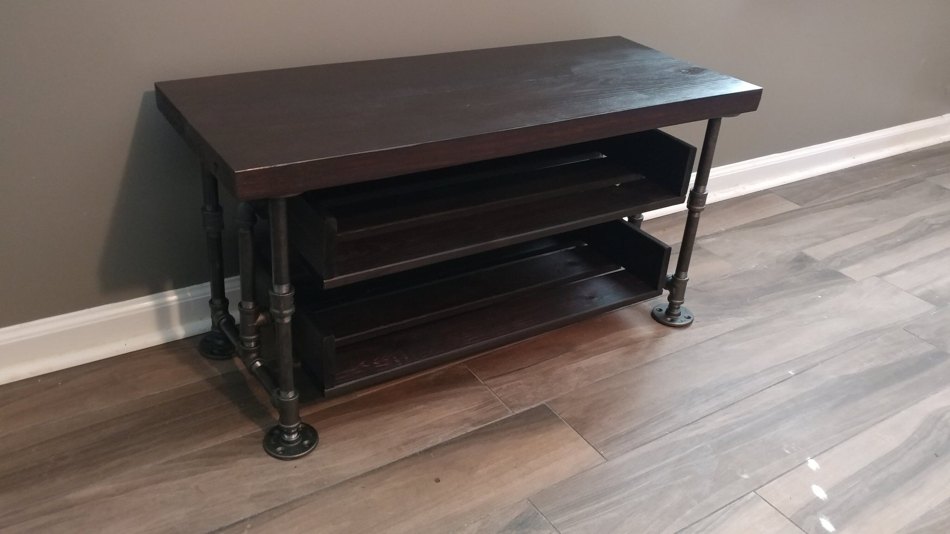 Handmade Bench Shoe Stand Combination
