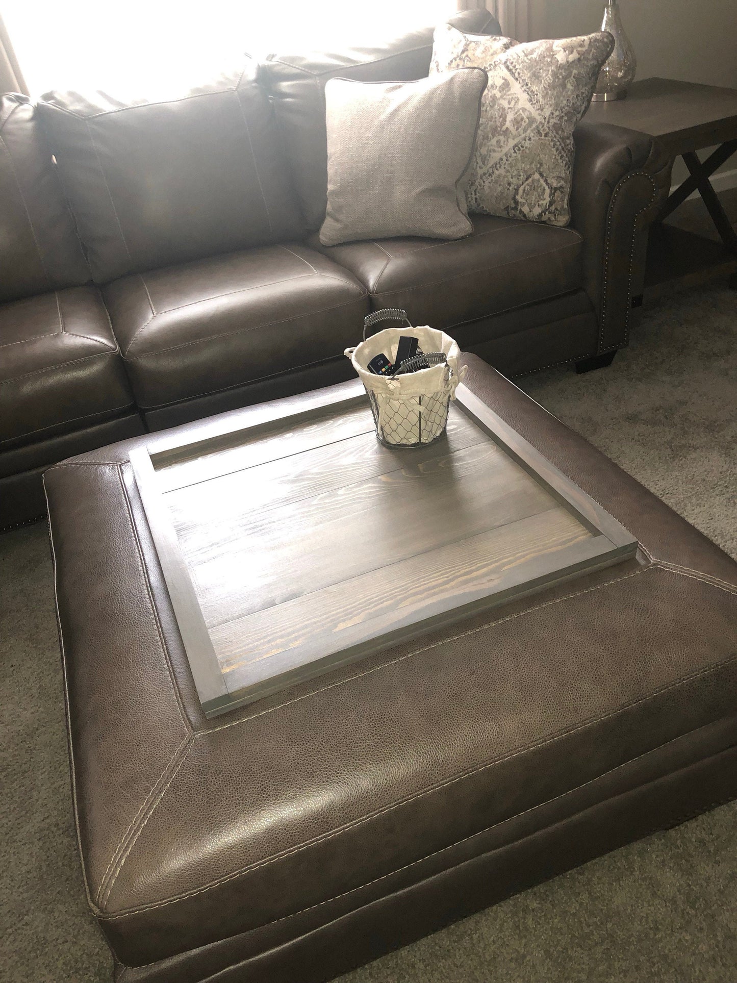 Large Square Ottoman Tray / Table Top