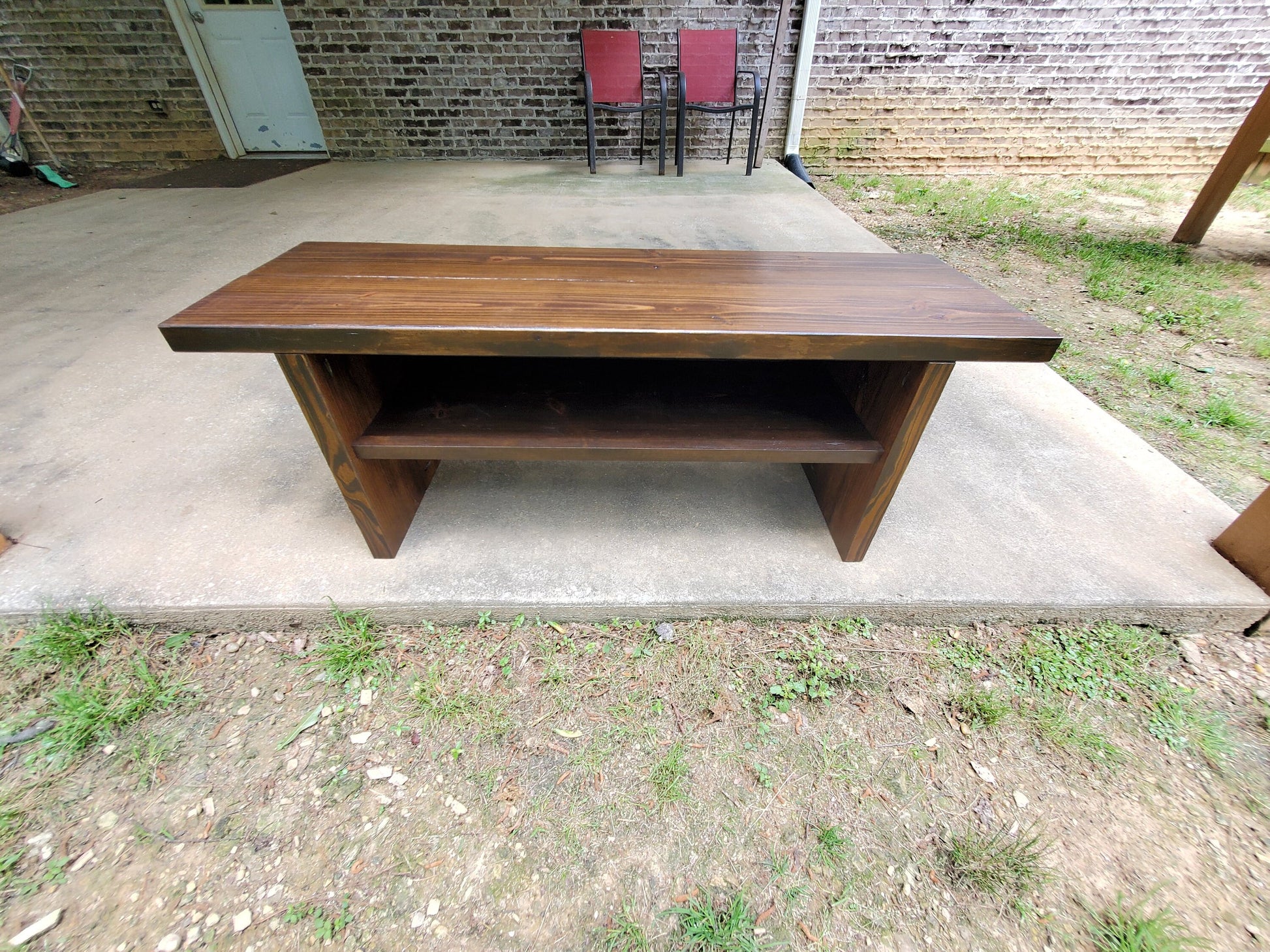 Handmade Bench with shoe shelf