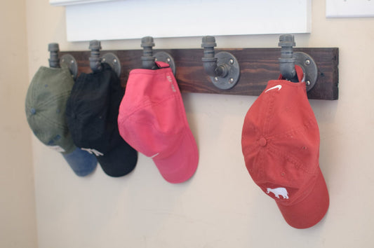 Rustic Pipe Coat/Hat Rack